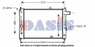 AKS DASIS 150200n -  Радиатор, охлаждение двигателя